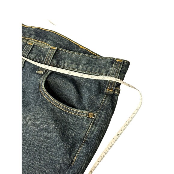 Carhartt Tipton Jeans Relaxed Fit Straight Leg 44x32 Dark Wash Western Workwear - Picture 5 of 8